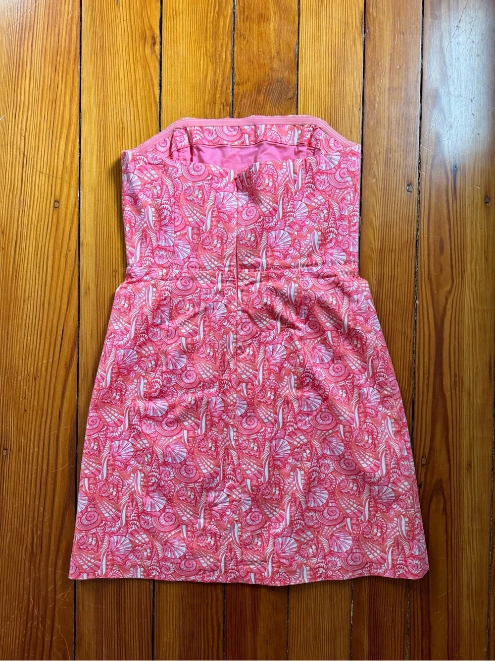 Vineyard Vines Strapless Pink Printed Sundress - Picture 3 of 7